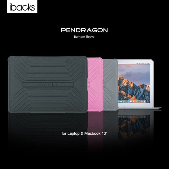 Ibacks Pendragon 13" Bumper Sleeve for Macbook and Laptop