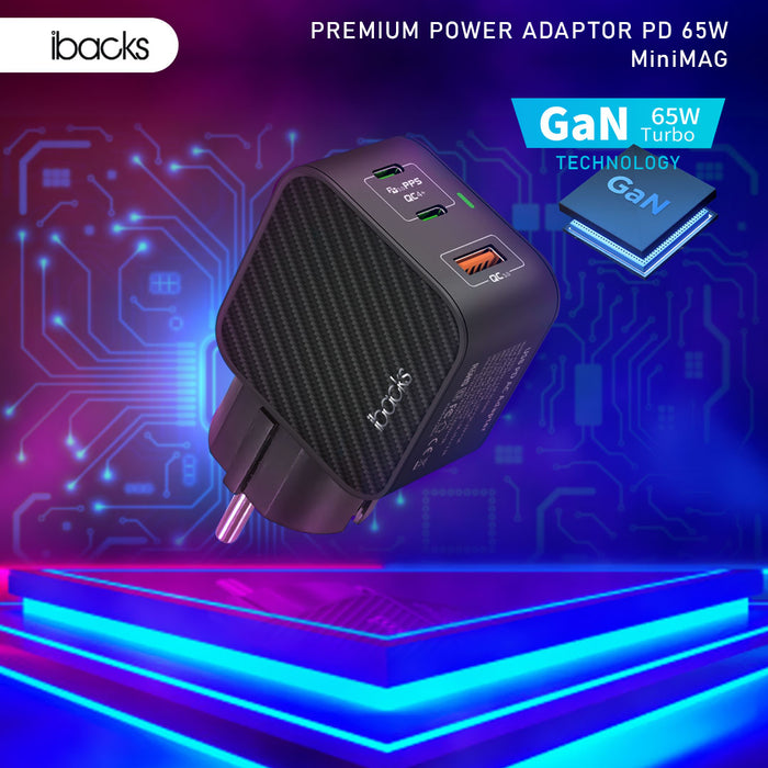 Ibacks Minimag 65 watt PD SYSTEM with carbon design