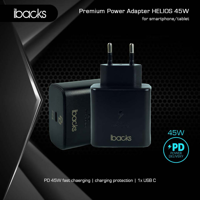 Ibacks Premium Helios Charger 45W - Black