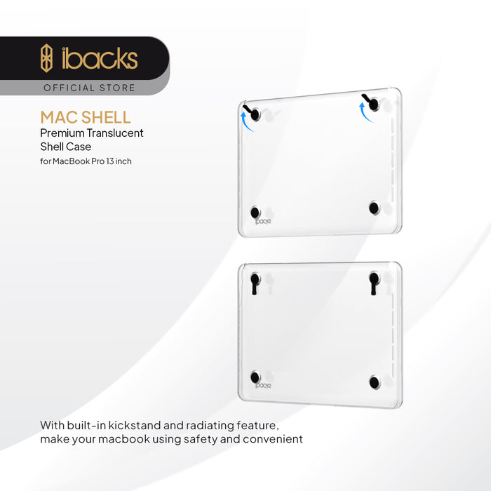 ibacks Macshell Macbook Case for MBA 13inh M1-M3