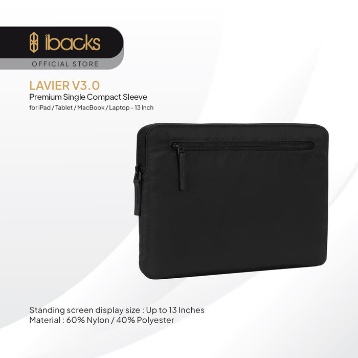 ibacks Lavier V3 Sleeve for Macbook PRO/AIR 13" for M1/M2/M3 2018 2019 2020 2022 2024