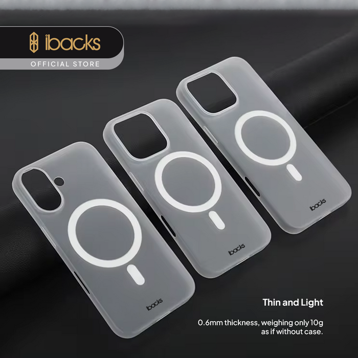 Ibacks Magthin Phone Case For iphone 16 Series Translucent