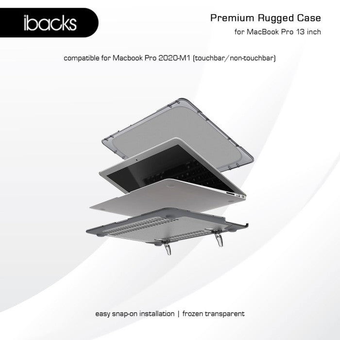 Ibacks Rugged Case for Macbook Pro 13inch 2020/M1