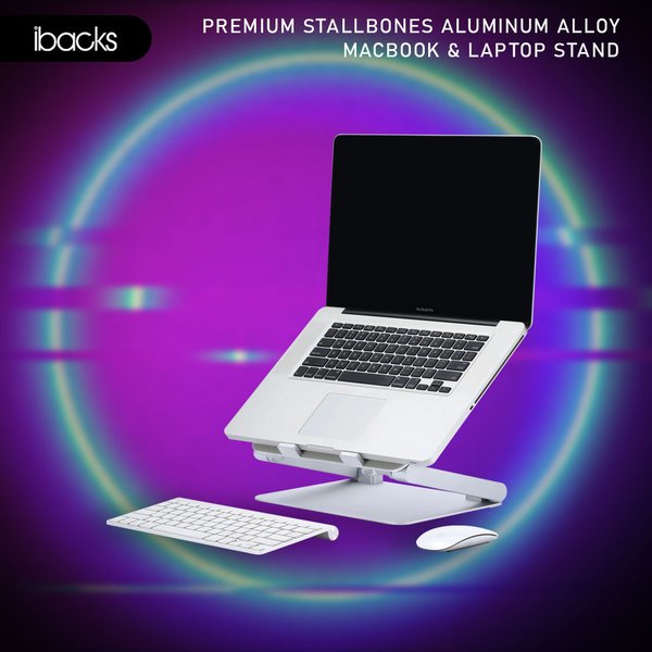 Ibacks Stalbones adjustable stand for Macbook & Laptop with Fan & USB