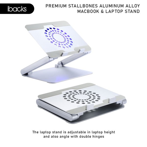 Ibacks Stalbones adjustable stand for Macbook & Laptop with Fan & USB