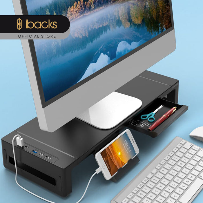 Ibacks Stand table monitor with usb hub