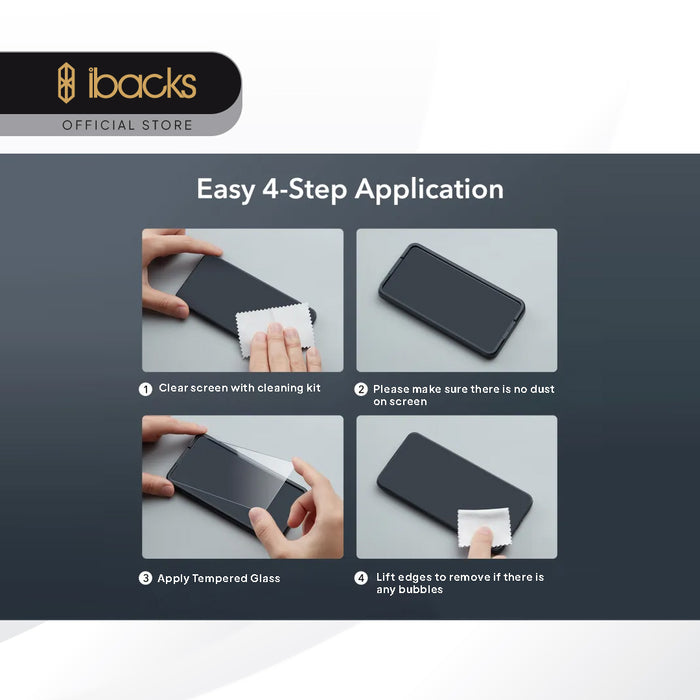 ibacks Nanometer Tempered Glass Screen Spy  for Samsung S24