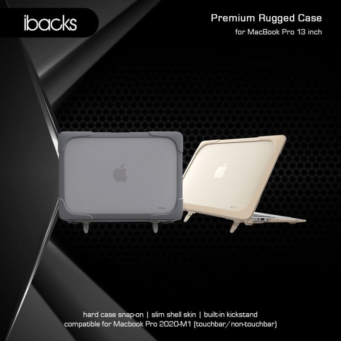 Ibacks Rugged Case for Macbook Pro 13inch 2020/M1