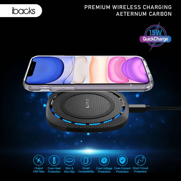 Ibacks Aeternum Carbon Premium Wireless Charging