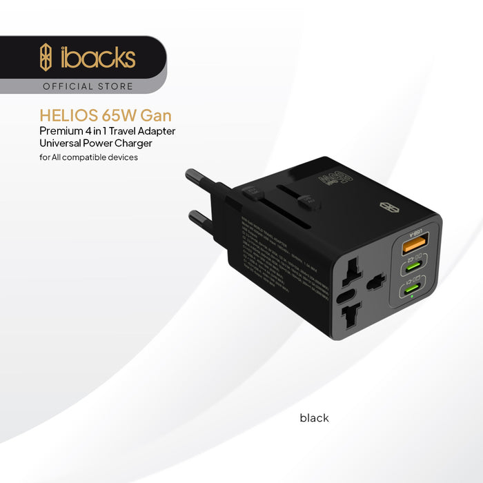 Ibacks Helios Universal travel charger 65 Watt White