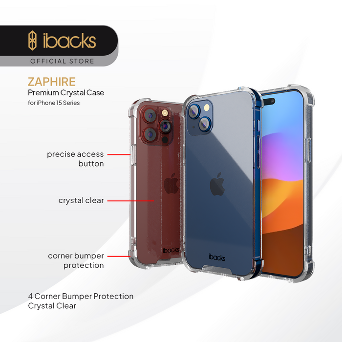 Ibacks Zaphire Crystal for iPhone 15 Series