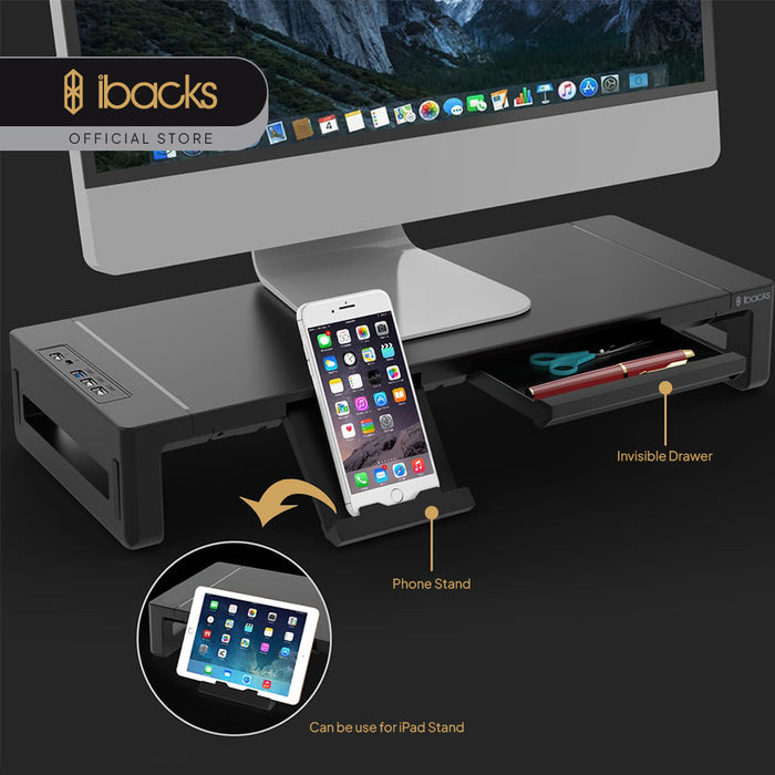 Ibacks Stand table monitor with usb hub