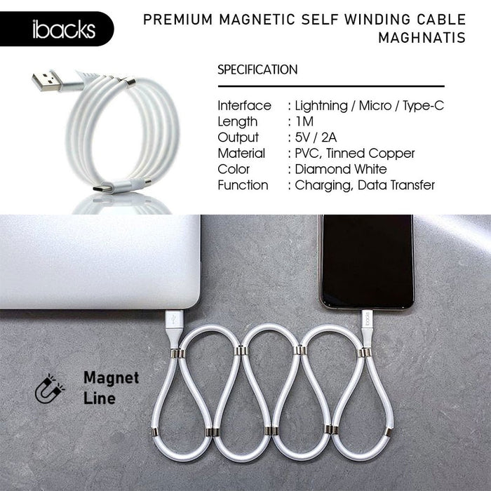 Ibacks Magneto Premium Cable USB to Micro