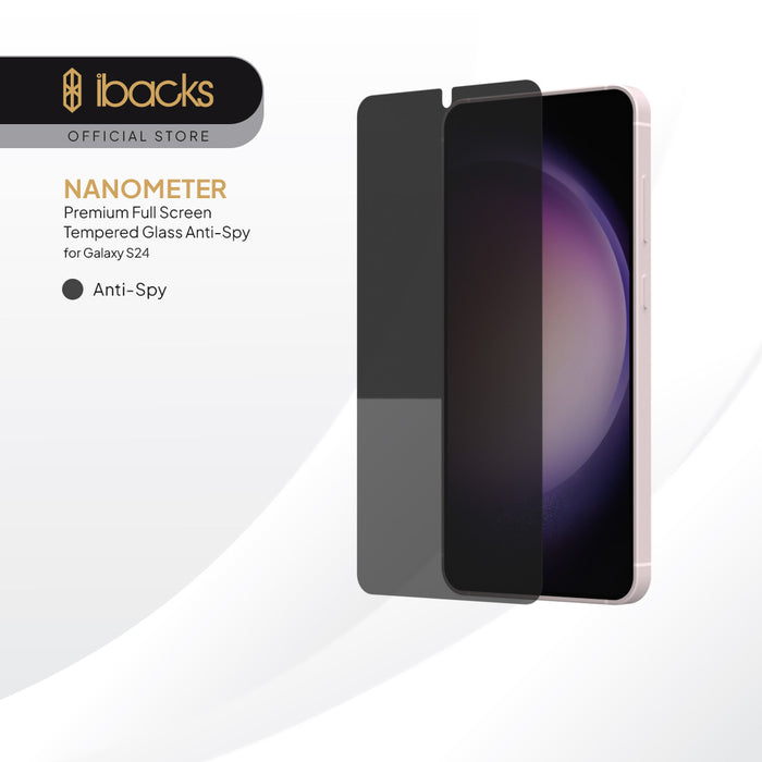 ibacks Nanometer Tempered Glass Screen Spy  for Samsung S24