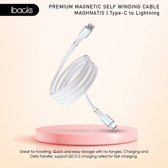 Ibacks Magneto Premium Cable Type - C to Lightning