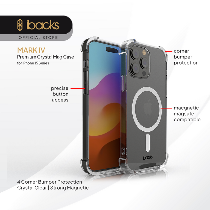 Ibacks MARK IV Crystal magnetic for iPhone 15 Series