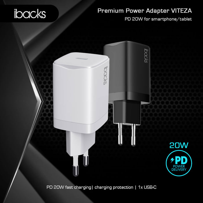 ibacks Viteza Travel Charger Fast Charging 20 Watt