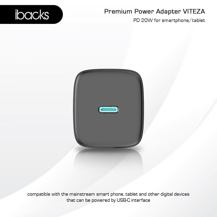 ibacks Viteza Travel Charger Fast Charging 20 Watt