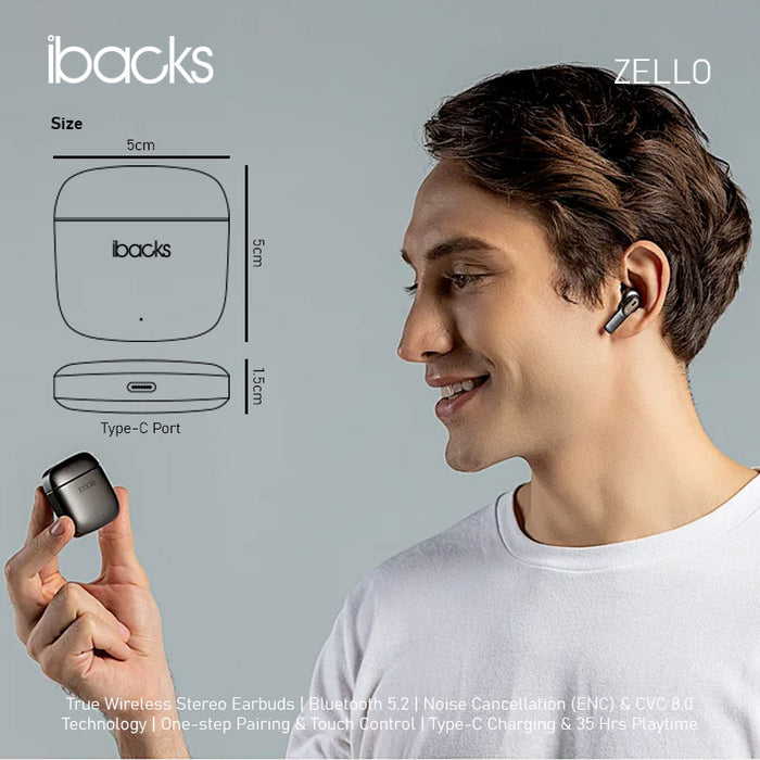 IBACKS ZELLO TWS EARPHONE