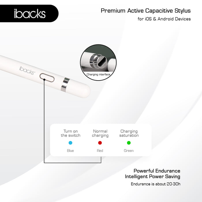 ibacks active stylus white