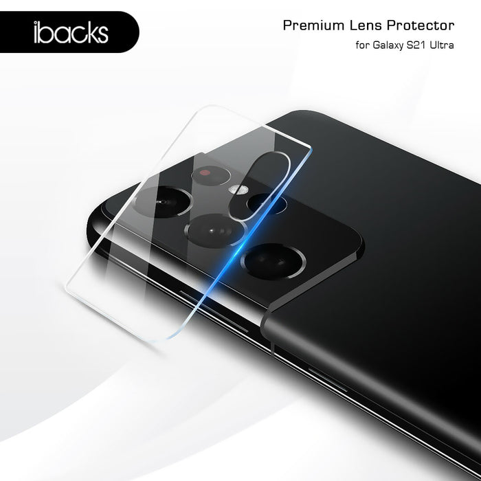Ibacks Premium Frame Camera Lens Protector for Samsung Galaxy S21 - Clear