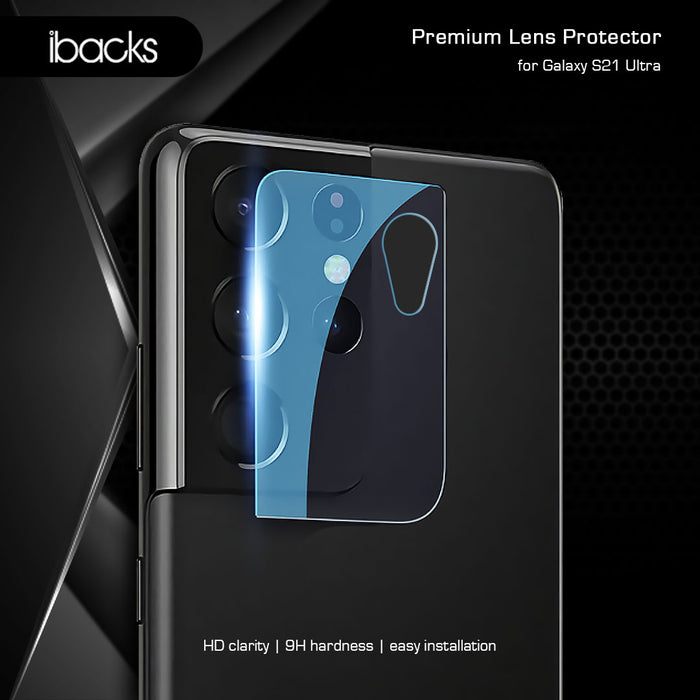 Ibacks Premium Frame Camera Lens Protector for Samsung Galaxy S21 Plus - Clear