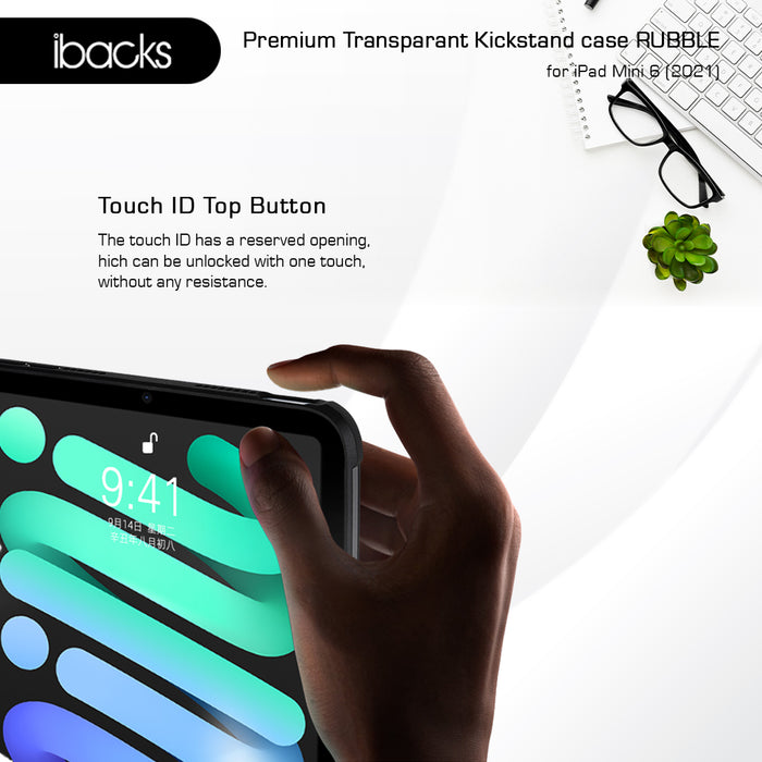 Ibacks Rubble case with kickstand for Ipad Mini 6