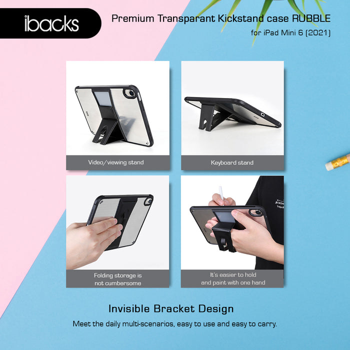 Ibacks Rubble case with kickstand for Ipad Mini 6