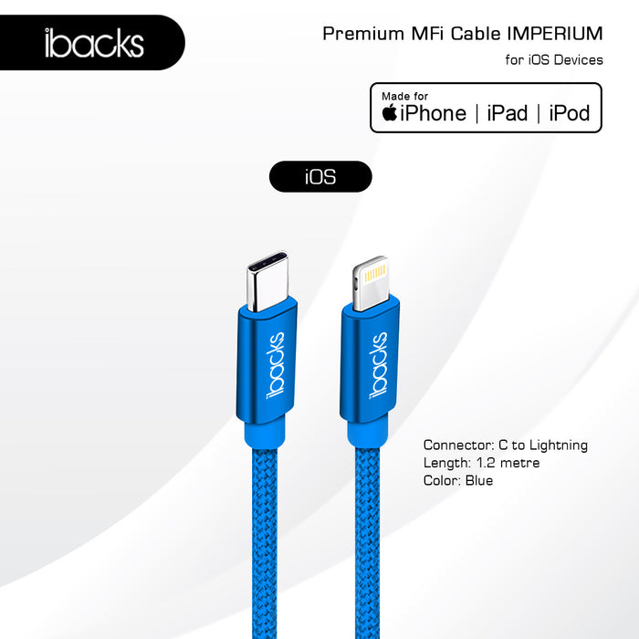 Ibacks imperium Cable C to lighting MFI (1,2M)