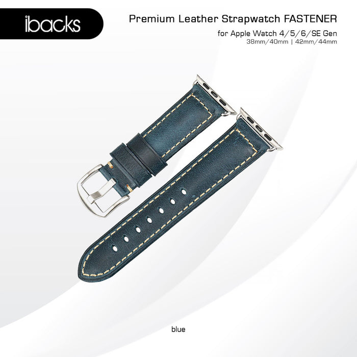 Ibacks Fastener Leather Strap For apple watch All Gen 42/44