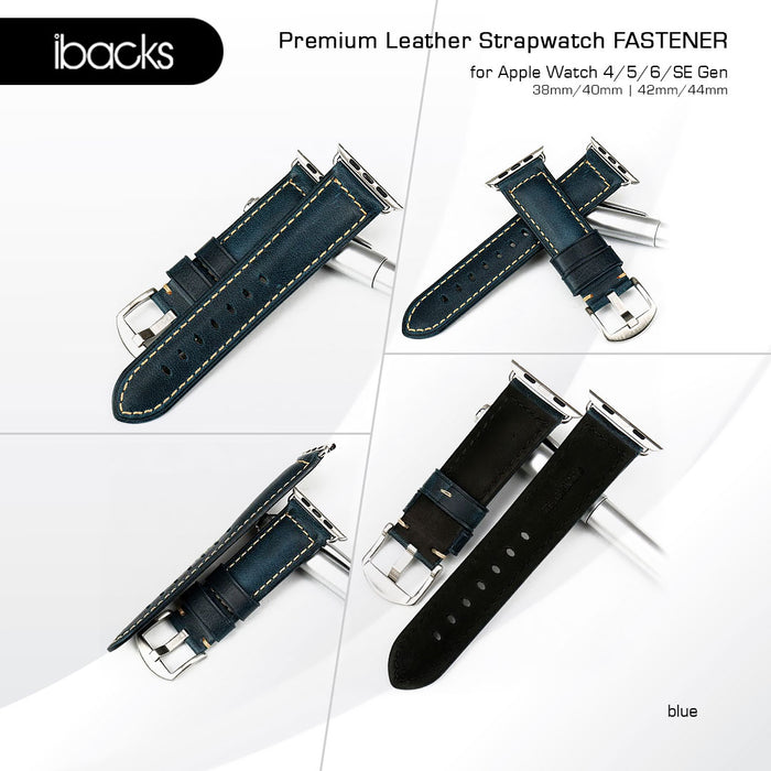 Ibacks Fastener Leather Strap For apple watch All Gen 42/44