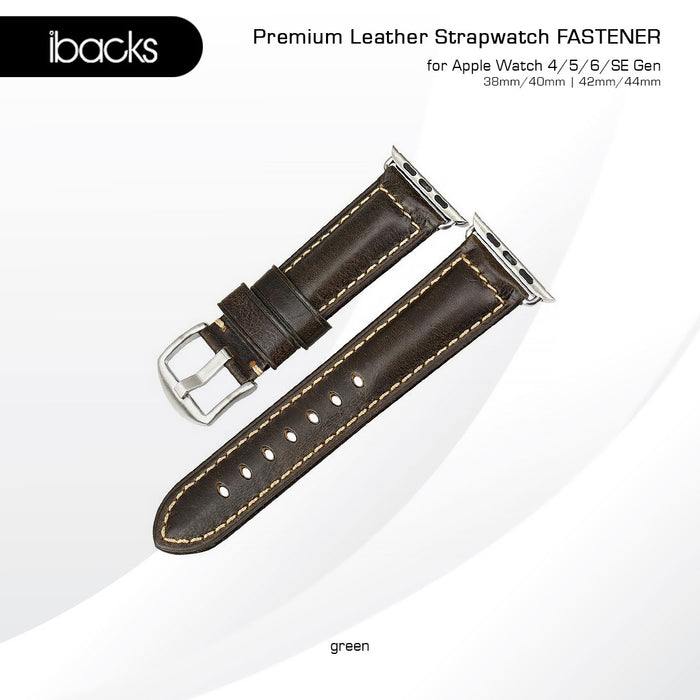 Ibacks Fastener Leather Strap For apple watch All Gen 42/44