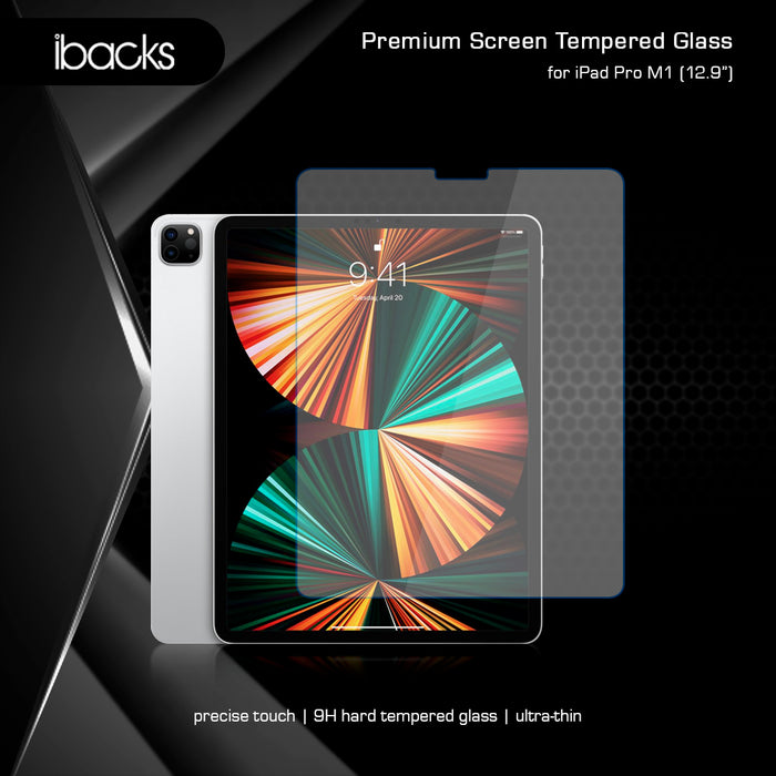 Ibacks Tempered Glas clear For ipad Pro M1 12,9 inch