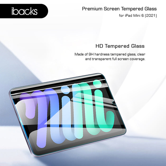 Ibacks Tempered Glass clear For ipad Mini 6