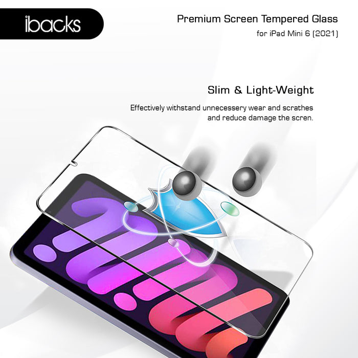 Ibacks Tempered Glass clear For ipad Mini 6
