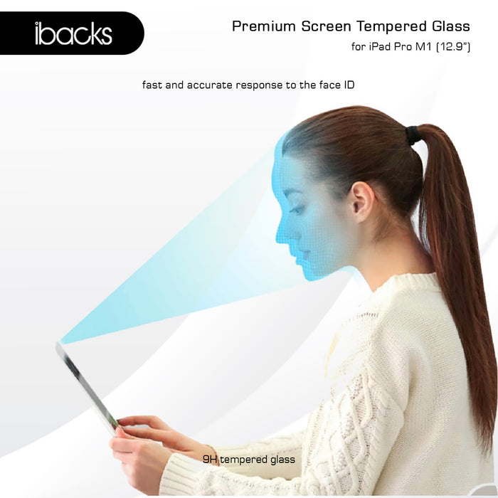 Ibacks Tempered Glas clear For ipad Pro M1 12,9 inch