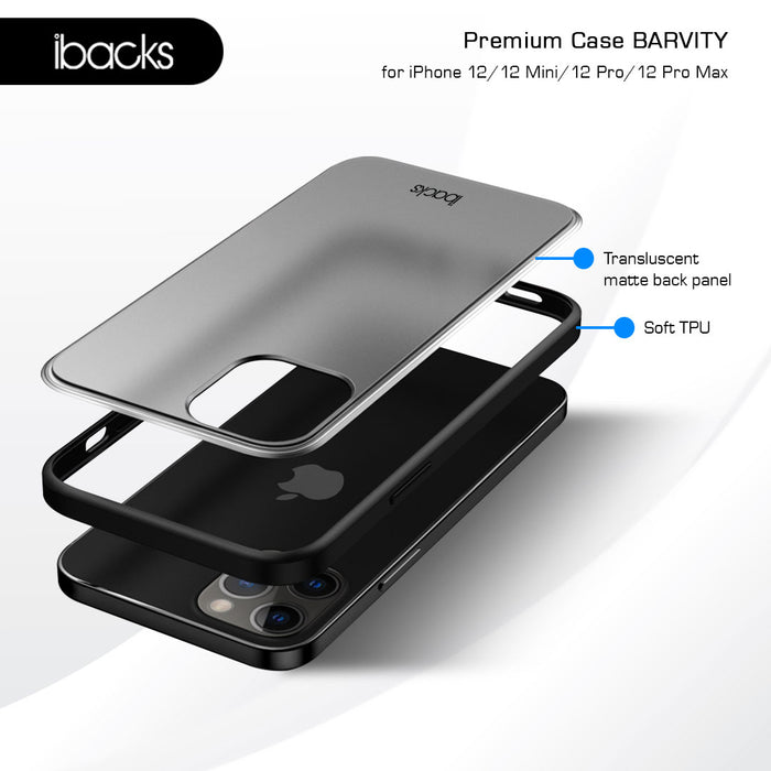 Ibacks Barvity Premium Case for Iphone 12 Compatible 12 Pro
