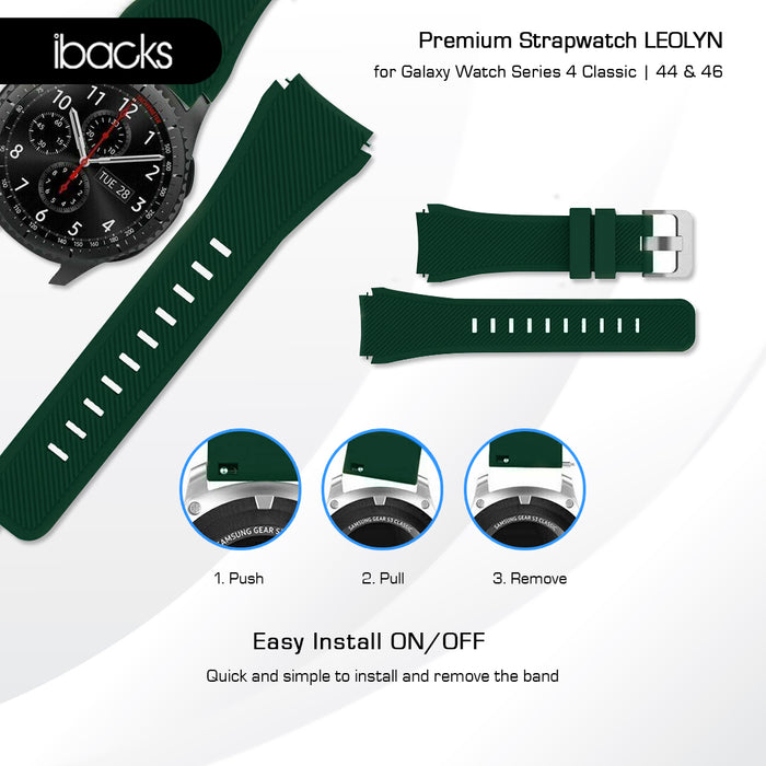 Ibacks Leolyn Strap For Galaxy Watch series 4 Classic 44 & 46