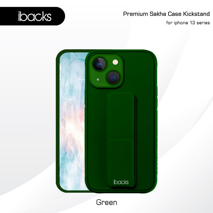 Ibacks Sakha iPhone 13 Mini Series Kickstand Army