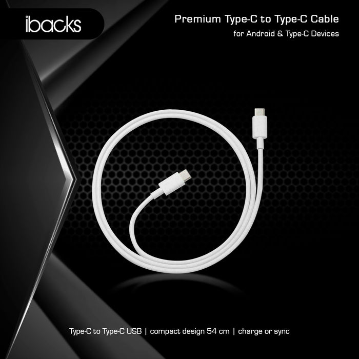 Ibacks Cable C to C white