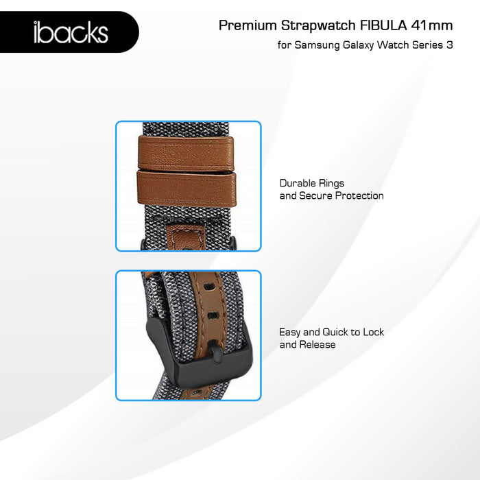 Ibacks Fibula Strap For samsung galaxy watch Series 3 41mm