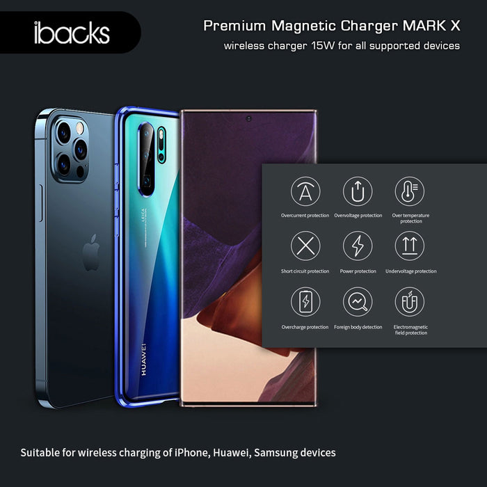 Ibacks MARK X magnetic wireless Charger 15W