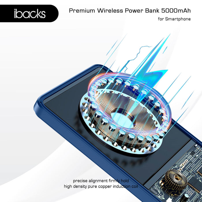 Ibacks Magna Powerbank wireless 5000mah