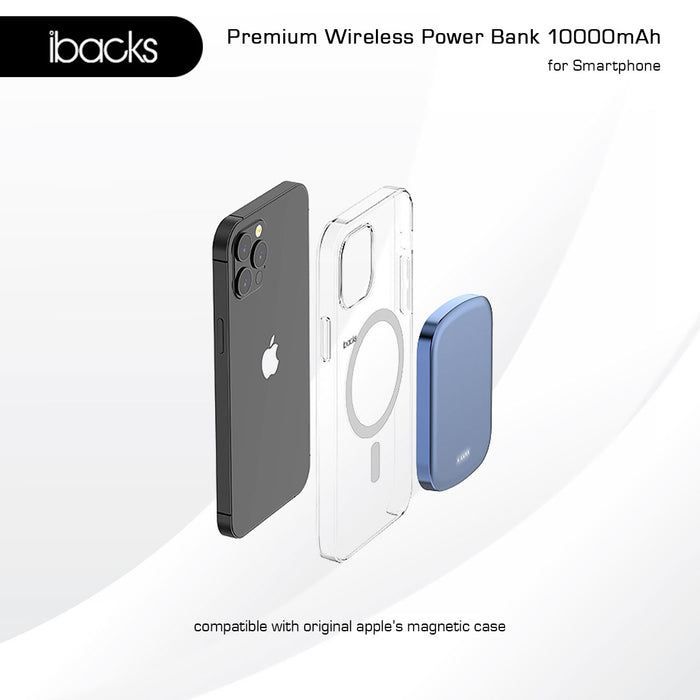Ibacks Magnoom Powerbank wireles Magnetic 10000mah