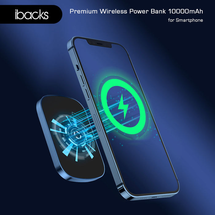 Ibacks Magnoom Powerbank wireles Magnetic 10000mah