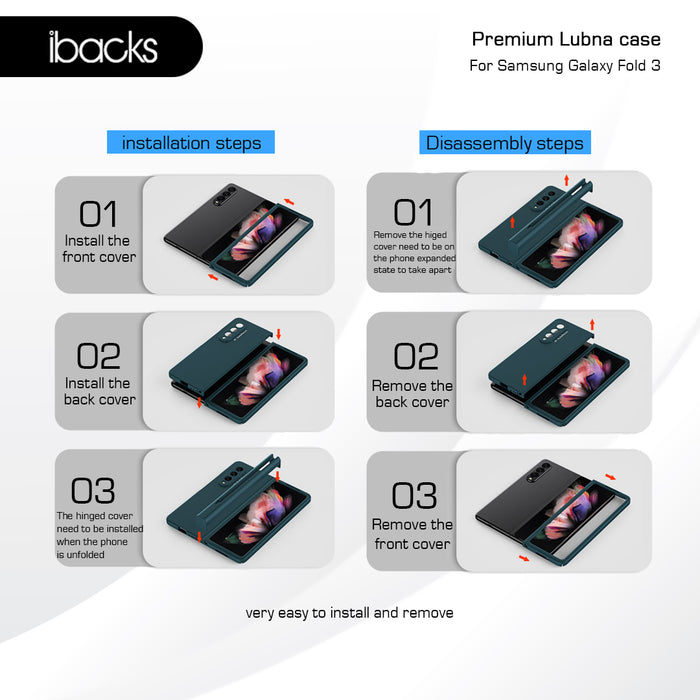Ibacks Lubna case For Samsung Galaxy Fold 3