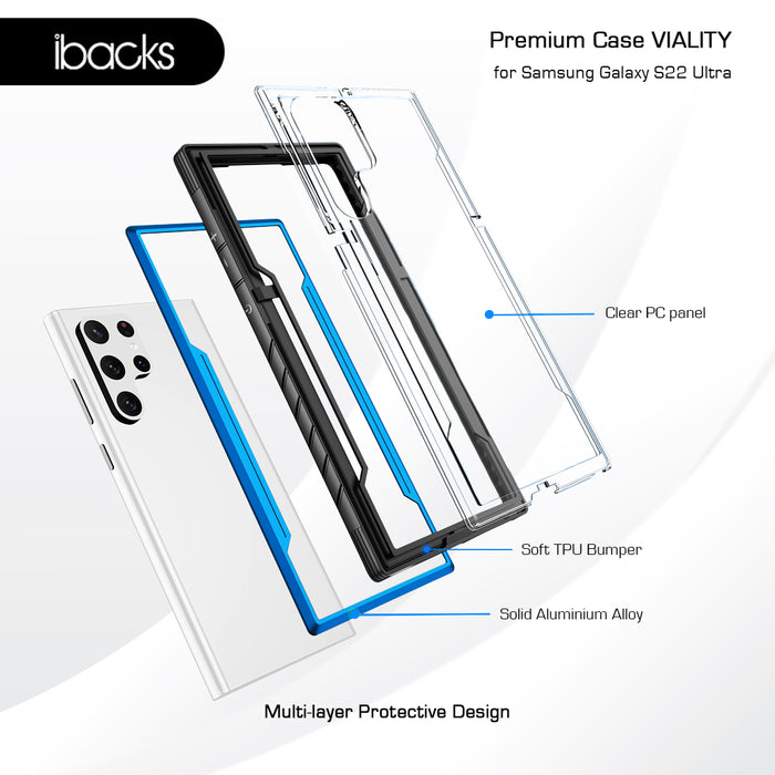 ibacks Viality Case for Samsung Galaxy S22 Ultra