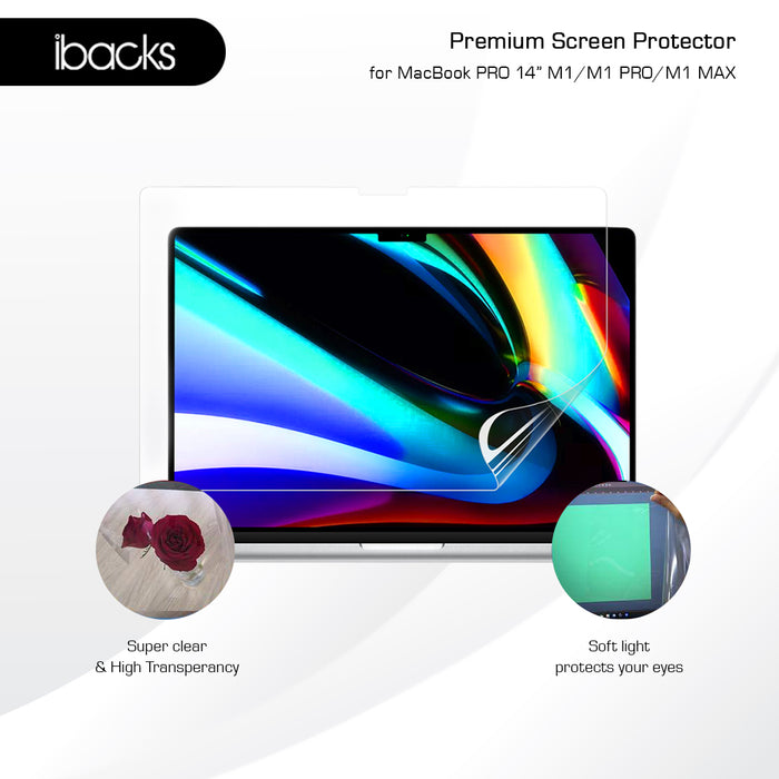 ibacks Premium Screen Protector for MacBook PRO 14inch M1/M1 PRO / M1 MAX