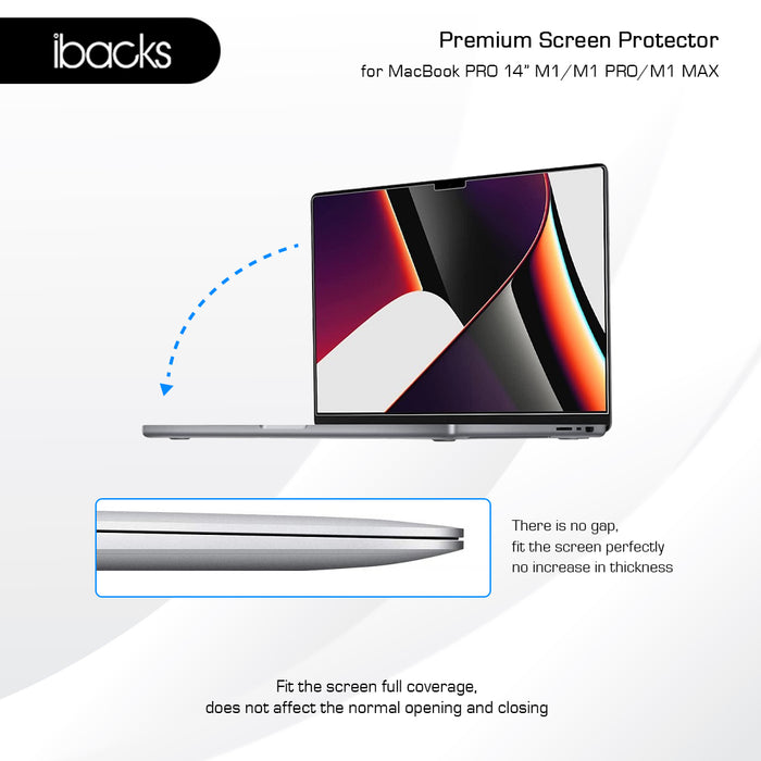 ibacks Premium Screen Protector for MacBook PRO 14inch M1/M1 PRO / M1 MAX