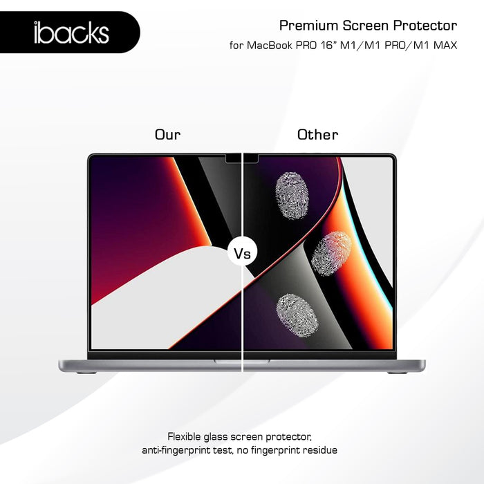 ibacks Premium Screen Protector for MacBook PRO 16 inch M1/M1 PRO / M1 MAX